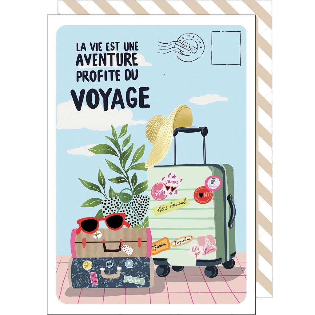CARTE DOUBLE CAKE AND CRAYONS CHANGEMENT VIE