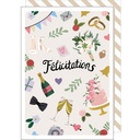 CARTE DOUBLE CAKE AND CRAYONS MARIAGE
