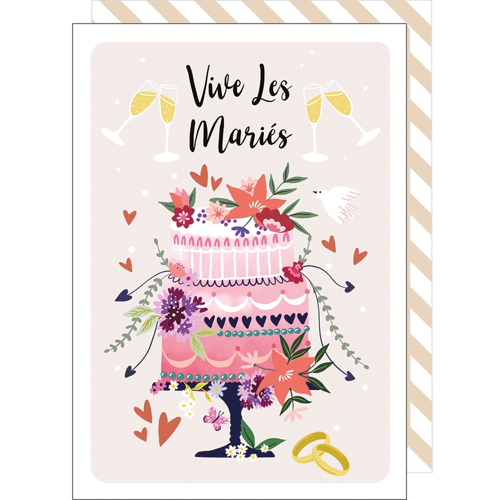 CARTE DOUBLE CAKE AND CRAYONS 
