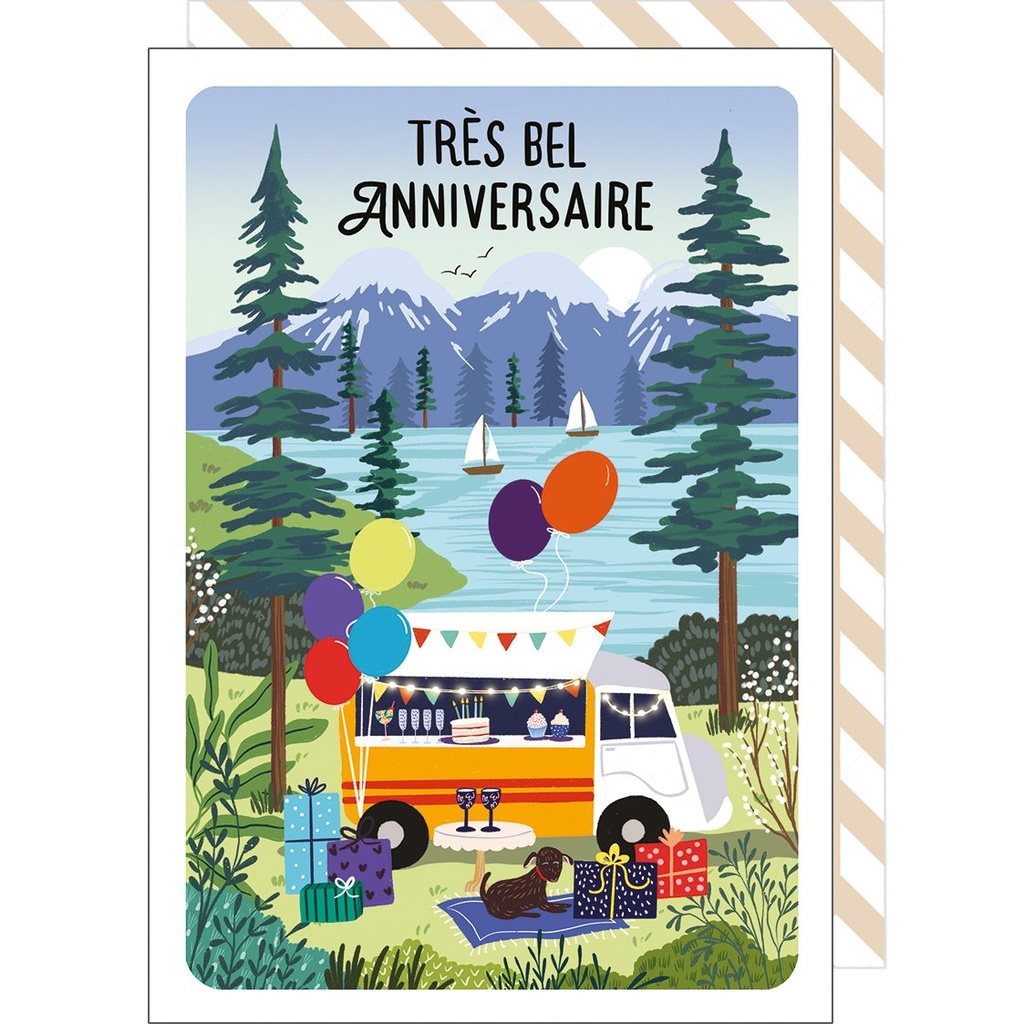 CARTE DOUBLE CAKE AND CRAYONS 