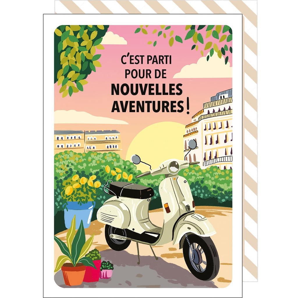 CARTE DOUBLE CAKE AND CRAYONS 