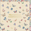 CARTE DOUBLE CATH KIDSTON 10.5 X 10.5 - PAPILLONS