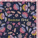 CARTE DOUBLE CATH KIDSTON 10.5 X 10.5 - FLEURS FETE