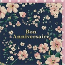 CARTE DOUBLE CATH KIDSTON 10.5 X 10.5 - FLEURS ANNIVERSAIRE