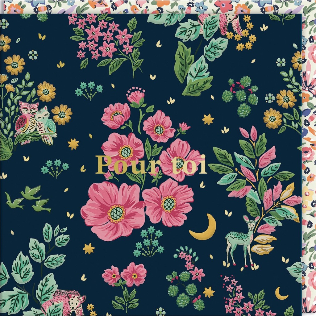 CARTE DOUBLE CATH KIDSTON 10.5 X 10.5 - FLEURS POUR TOI