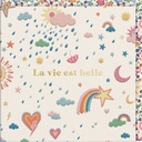 CARTE DOUBLE CATH KIDSTON 10.5 X 10.5 - PLUIE SOLEIL
