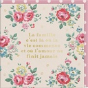 CARTE DOUBLE CATH KIDSTON 10.5 X 10.5 - FLEURS FAMILLE