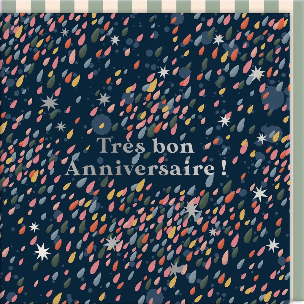 CARTE DOUBLE CATH KIDSTON 10.5 X 10.5 - TACHES