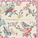CARTE DOUBLE CATH KIDSTON 10.5 X 10.5 - OISEAUX PENSEE