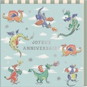 CARTE DOUBLE CATH KIDSTON 10.5 X 10.5 - DRAGONS