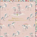 CARTE DOUBLE CATH KIDSTON 10.5 X 10.5 - LICORNE