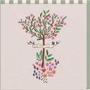 CARTE DOUBLE CATH KIDSTON 10.5 X 10.5 - ARBRE