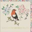CARTE DOUBLE CATH KIDSTON 10.5 X 10.5 - OISEAU BONHEUR