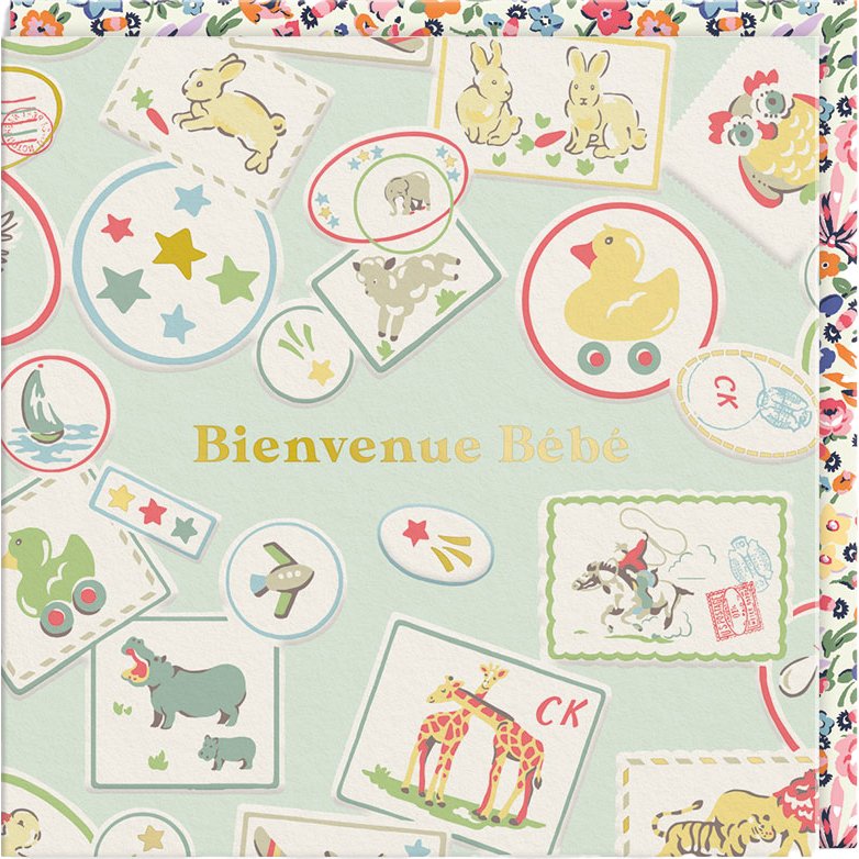 CARTE DOUBLE CATH KIDSTON 10.5 X 10.5 - NAISSANCE TIMBRE
