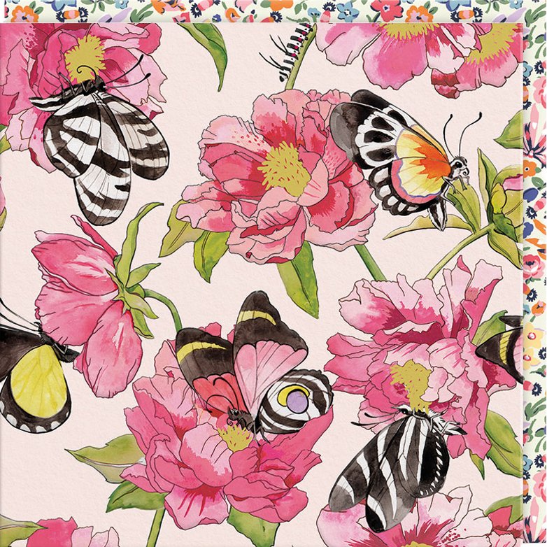 CARTE DOUBLE CATH KIDSTON 10.5 X 10.5 - PAPILLON