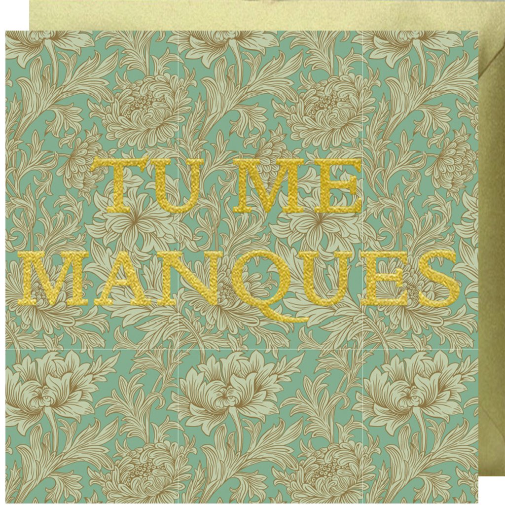 CARTE DOUBLE LING DESIGN MORRIS