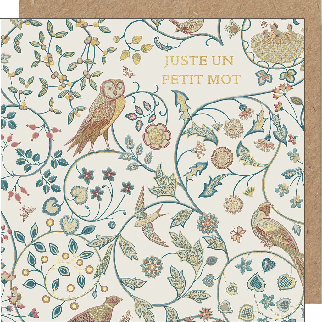 CARTE DOUBLE LING DESIGN MORRIS