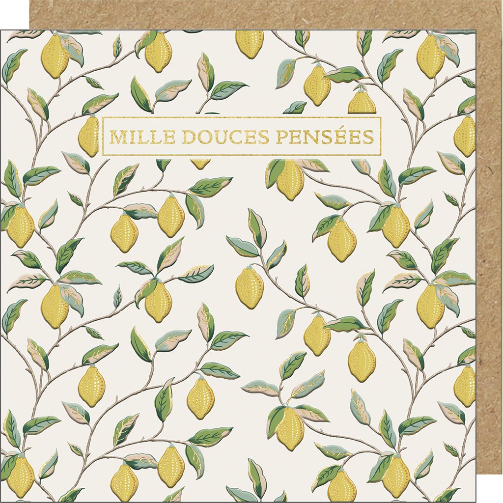CARTE DOUBLE LING DESIGN MORRIS 13 X 13 CM
