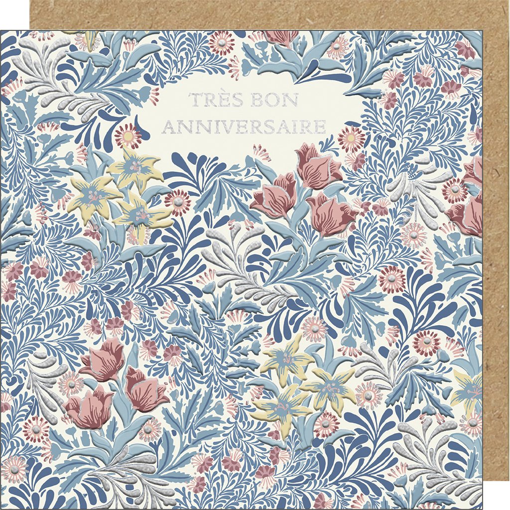 CARTE DOUBLE LING DESIGN MORRIS 13 X 13 CM
