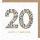 CARTE DOUBLE LING DESIGN MORRIS