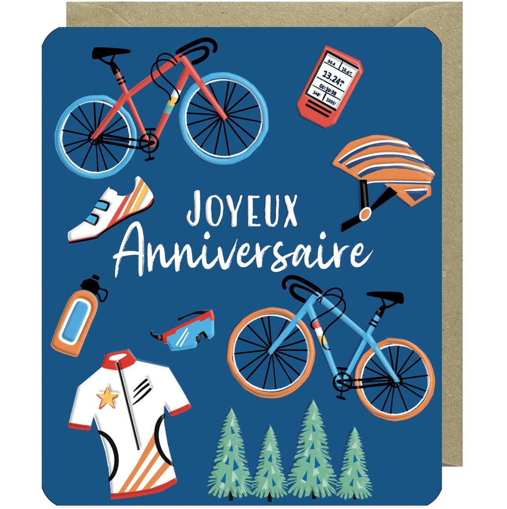 CARTE DOUBLE ODYSSEE - ANNIVERSAIRE CYCLISME
