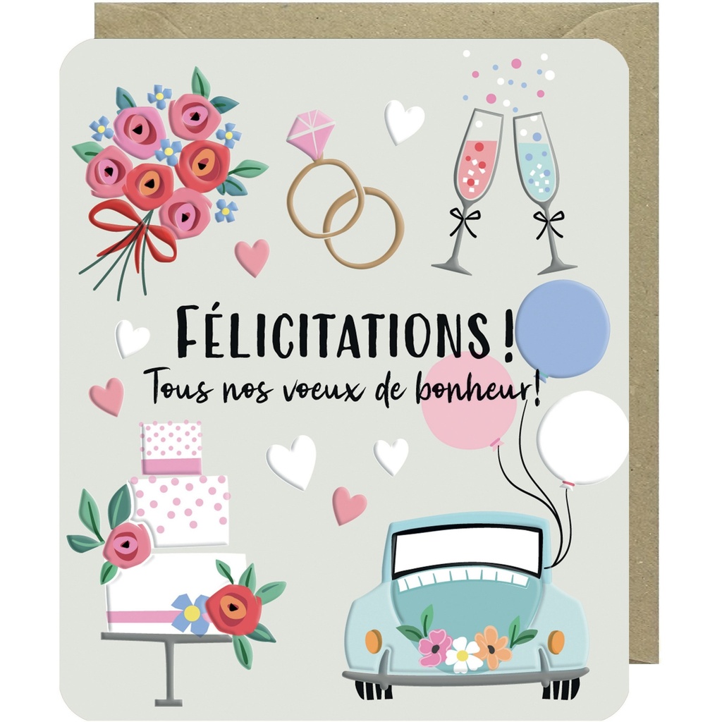 CARTE DOUBLE ODYSSEE - MARIAGE