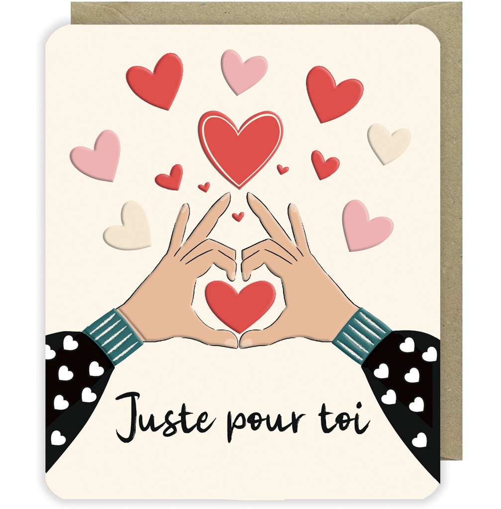 CARTE DOUBLE ODYSSEE - COEUR MAINS