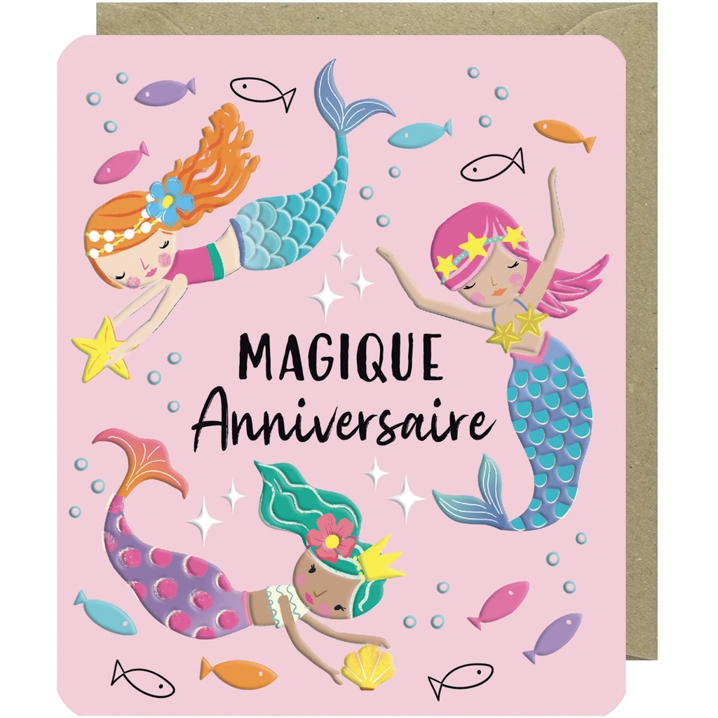 CARTE DOUBLE ODYSSEE - ANNIVERSAIRE SIRENES