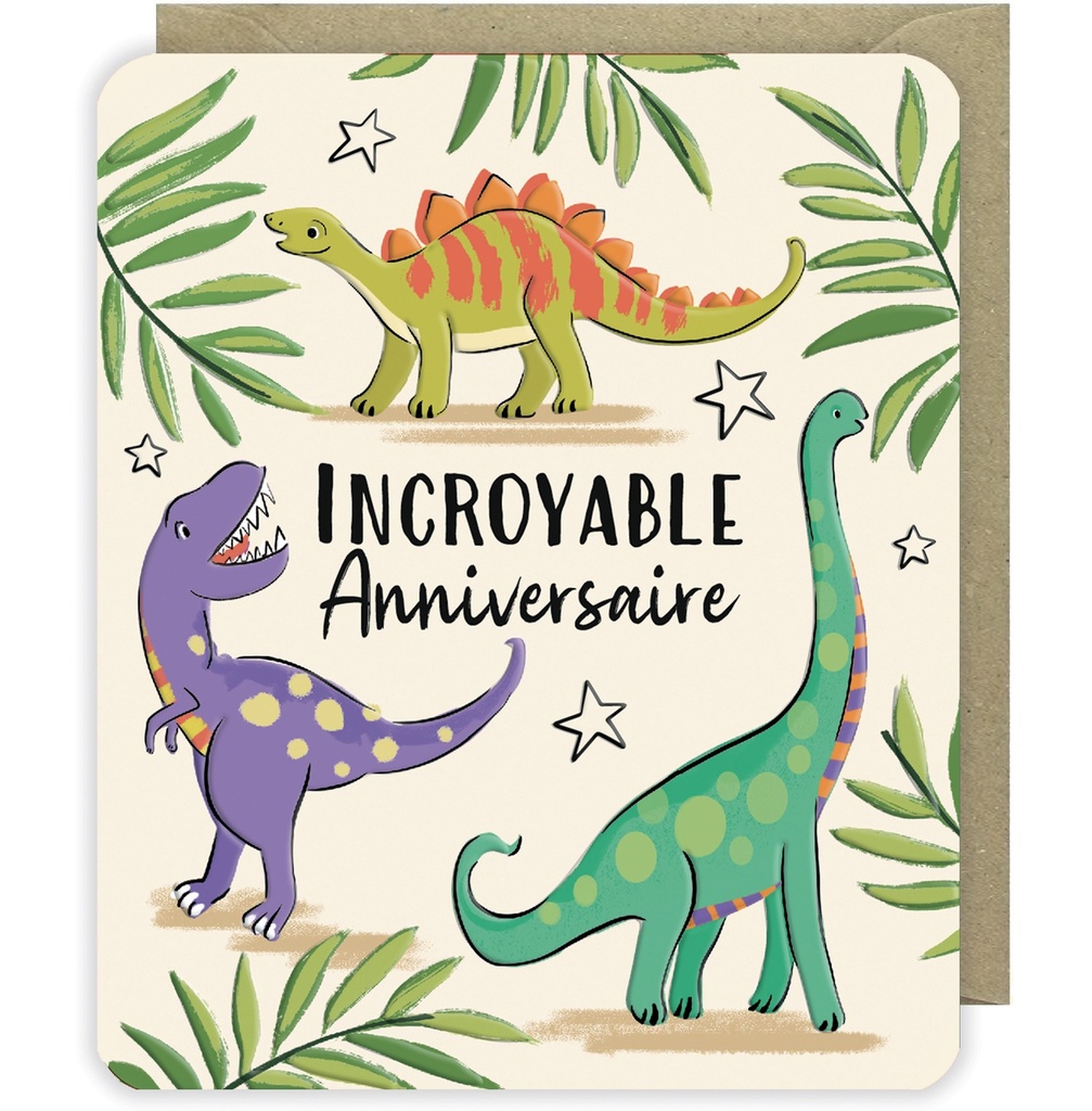 CARTE DOUBLE ODYSSEE - ANNIVERSAIRE DINO