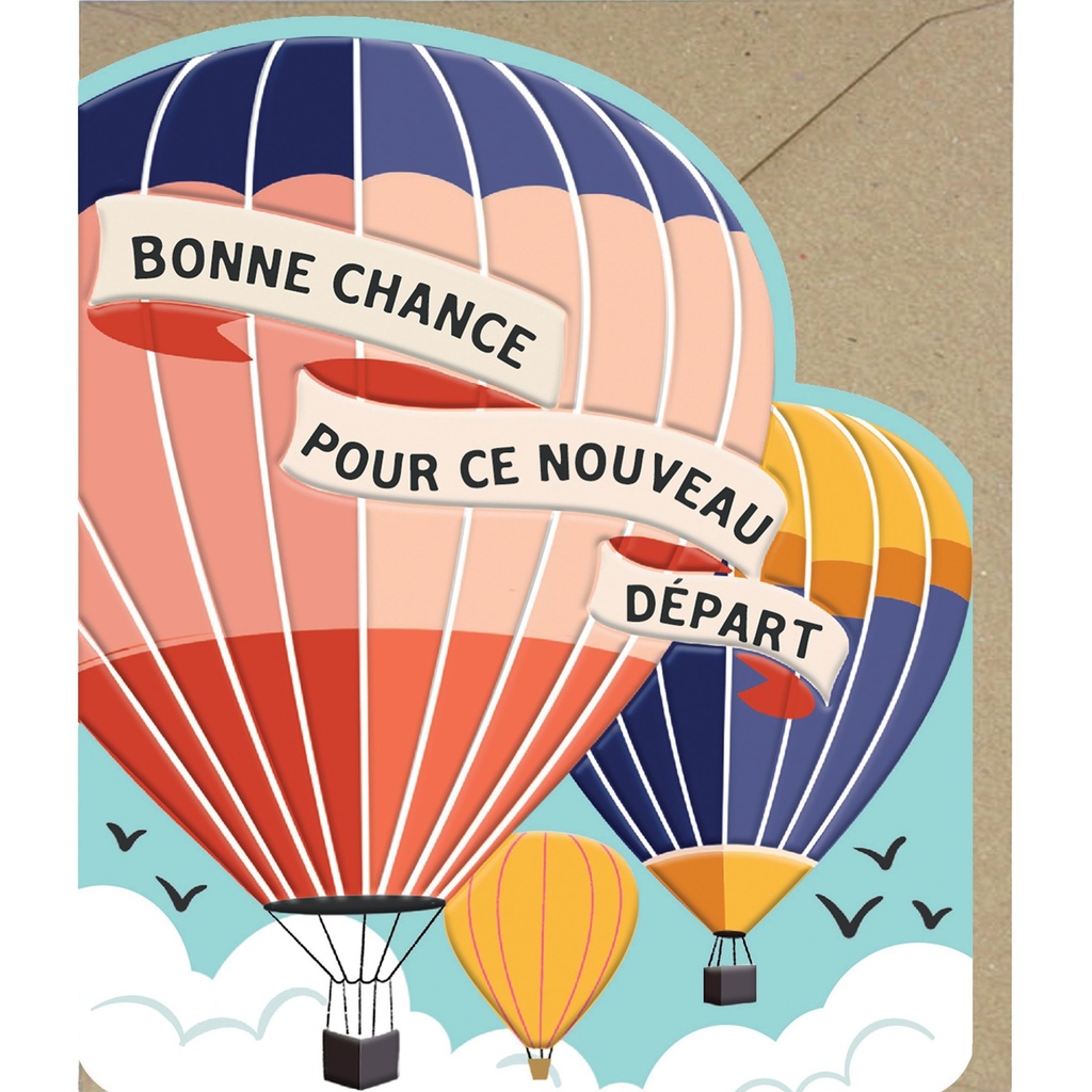 CARTE DOUBLE ODYSSEE DECOUPE  - CHANGEMENT DE VIE