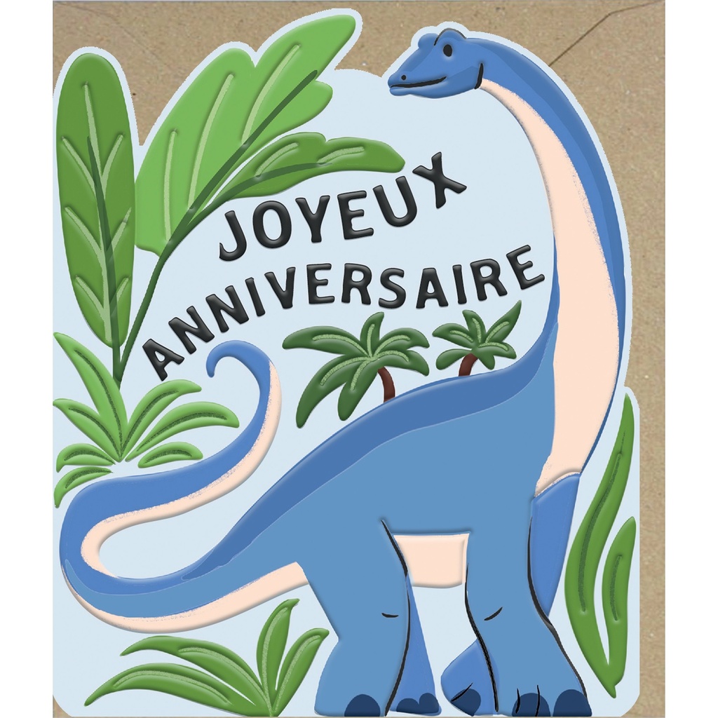 CARTE DOUBLE ODYSSEE DECOUPE  - ANNIVERSAIRE ENFANT GARCON