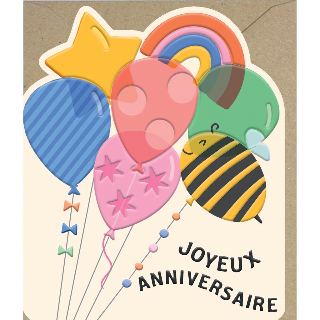 CARTE DOUBLE ODYSSEE DECOUPE  - ANNIVERSAIRE ENFANT MIXTE