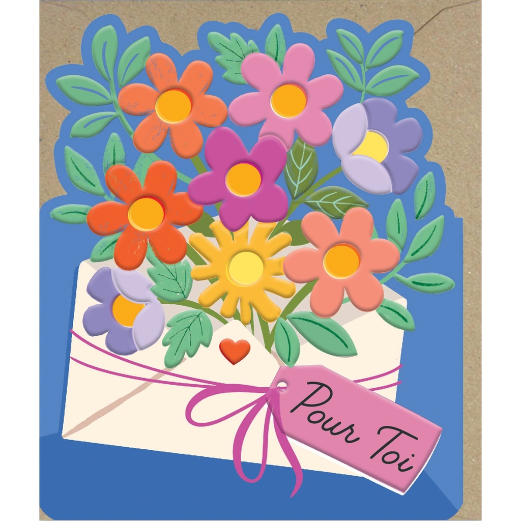 CARTE DOUBLE ODYSSEE DECOUPE  - PETITE ATTENTION