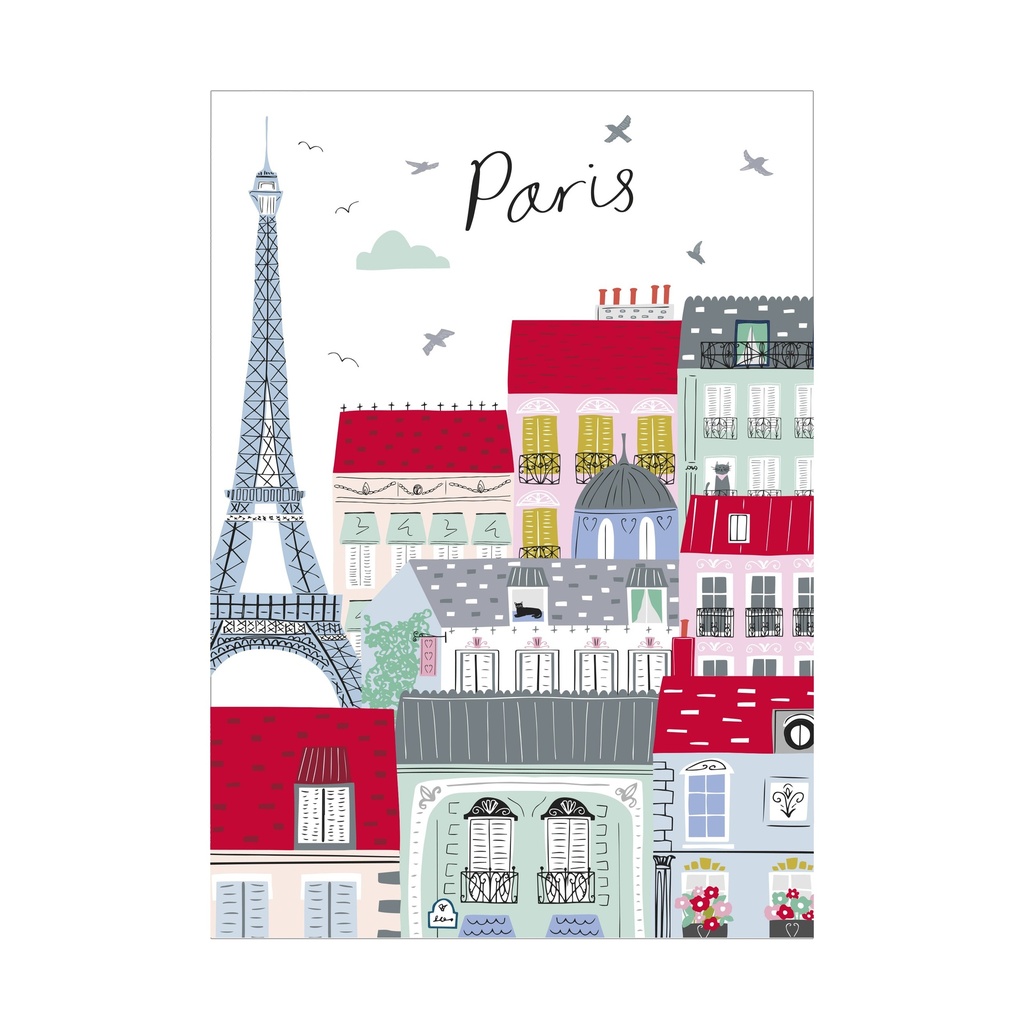 CAHIER A5 SOUPLE - 48 PAGES LE TOUT PARIS TOITS