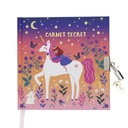 CARNET SECRET CARRE LES PETITS KIUB LICORNE