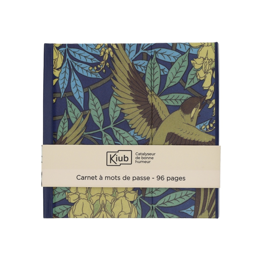 CARNET MOT DE PASSE CARRE MAGNETIQUE THE DYBDAHL ART DECO