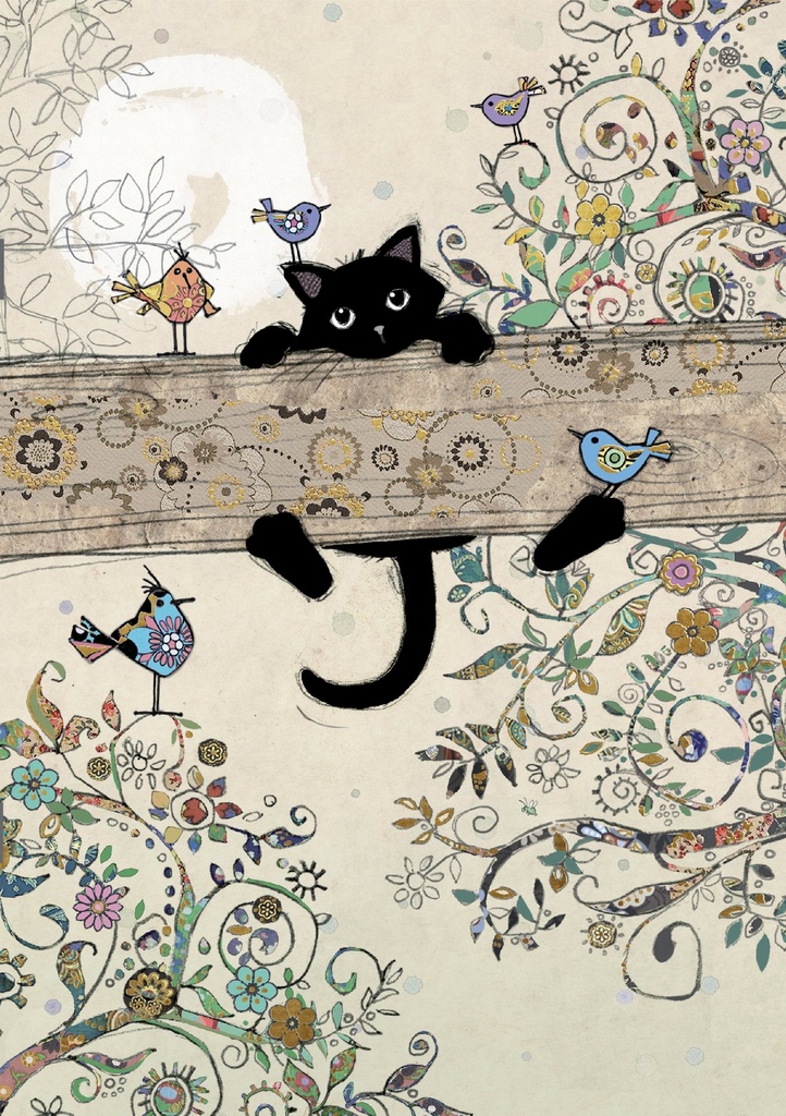 CAHIER LIGNE A5 BUG ART CHATON BRANCHE