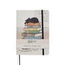 NB LIGNE A5 DOS COLLE COUSU BUG ART CHATON LIVRES