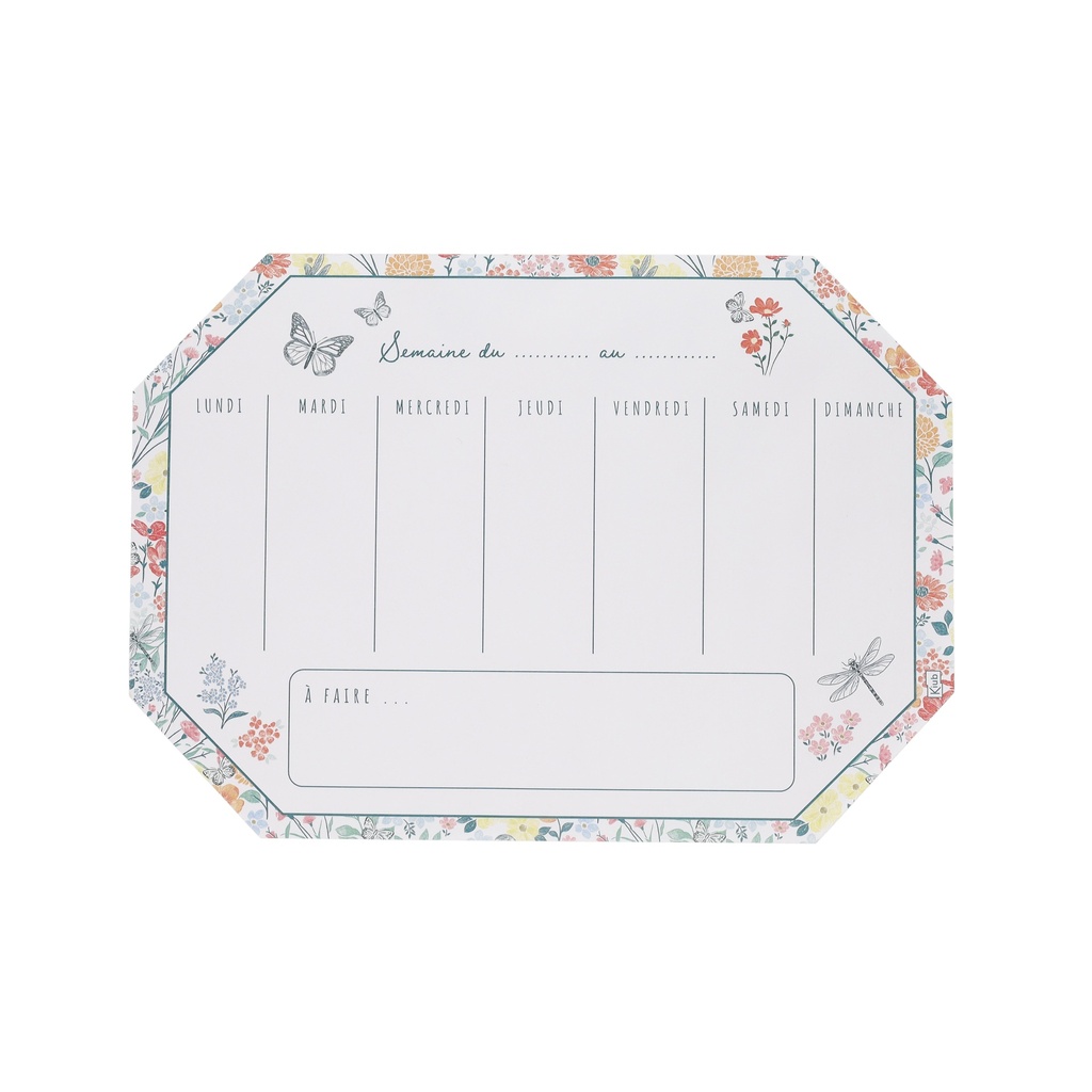 SEMAINIER AIMANTE JARDIN DES MERVEILLES