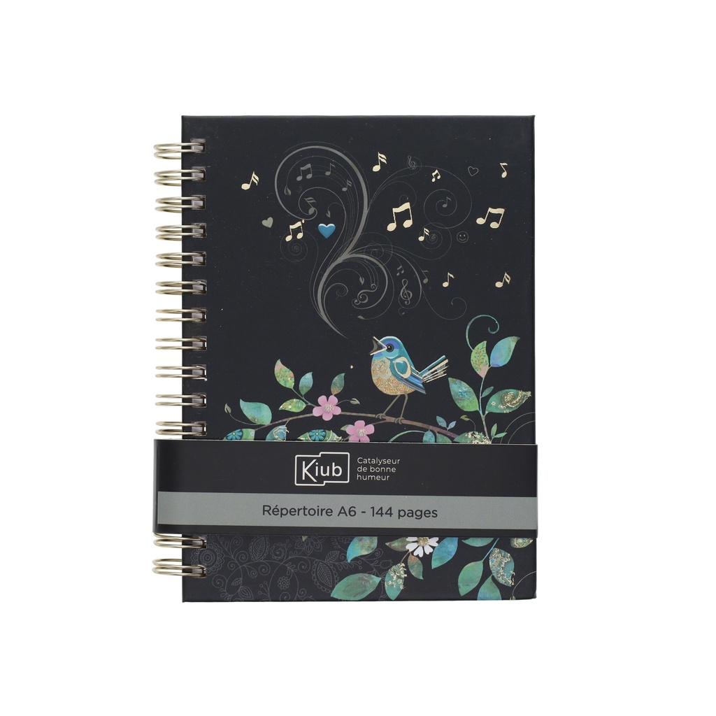 REPERTOIRE A6 A SPIRALE JEWELS OISEAU CHANTANT