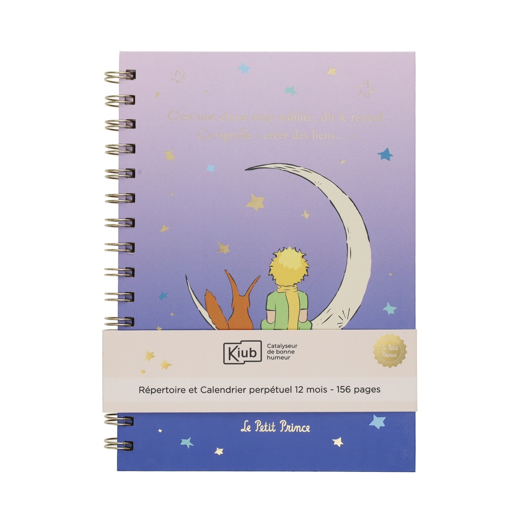 REPERTOIRE A5 / CALENDRIER PERPETUEL A SPIRALE LE PETIT PRINCE LUNE