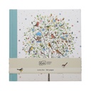 LIVRE D OR CARRE PORTFOLIO ARBRE OISEAUX