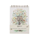 CARNET A DESSIN A5 PORTFOLIO COUPLE DE CHOUETTES