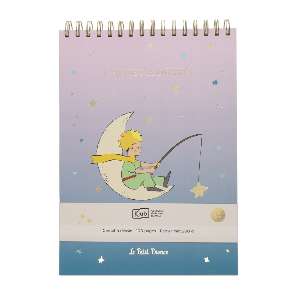 CARNET A DESSIN GM LE PETIT PRINCE DEGRADE PECHE AUX ETOILES