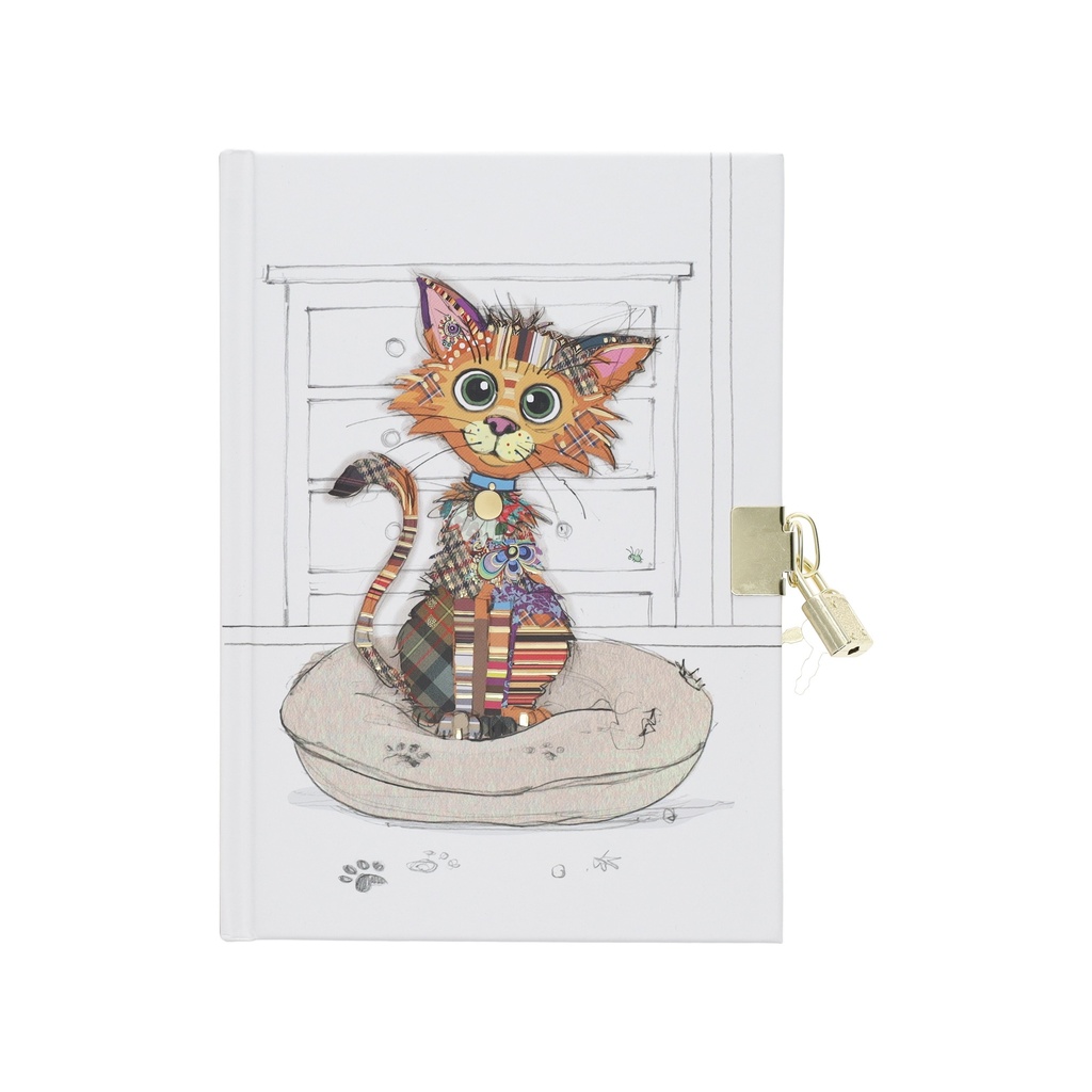 CARNET SECRET A5 - 160 P KOOK ENFANTS CHAT MIGNON