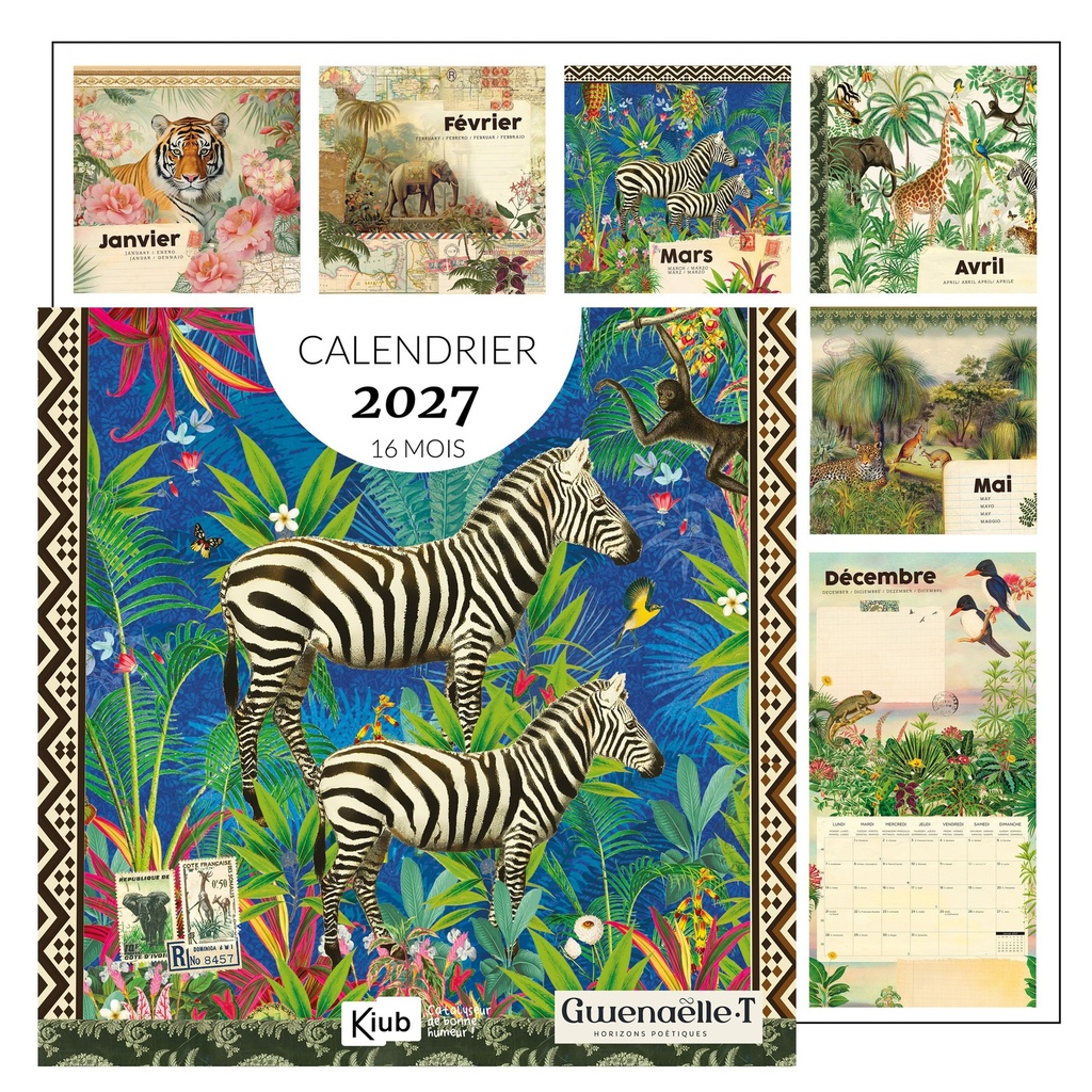 CALENDRIER CLASSIQUE 16 MOIS 2027 - GWENAELLE TROLEZ SAVANE