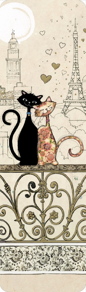 MARQUE PAGES BUG ART PARIS CHATS AMOUREUX
