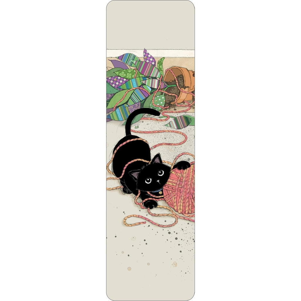 MARQUE PAGES H036 - BUG ART CHATON PELOTE