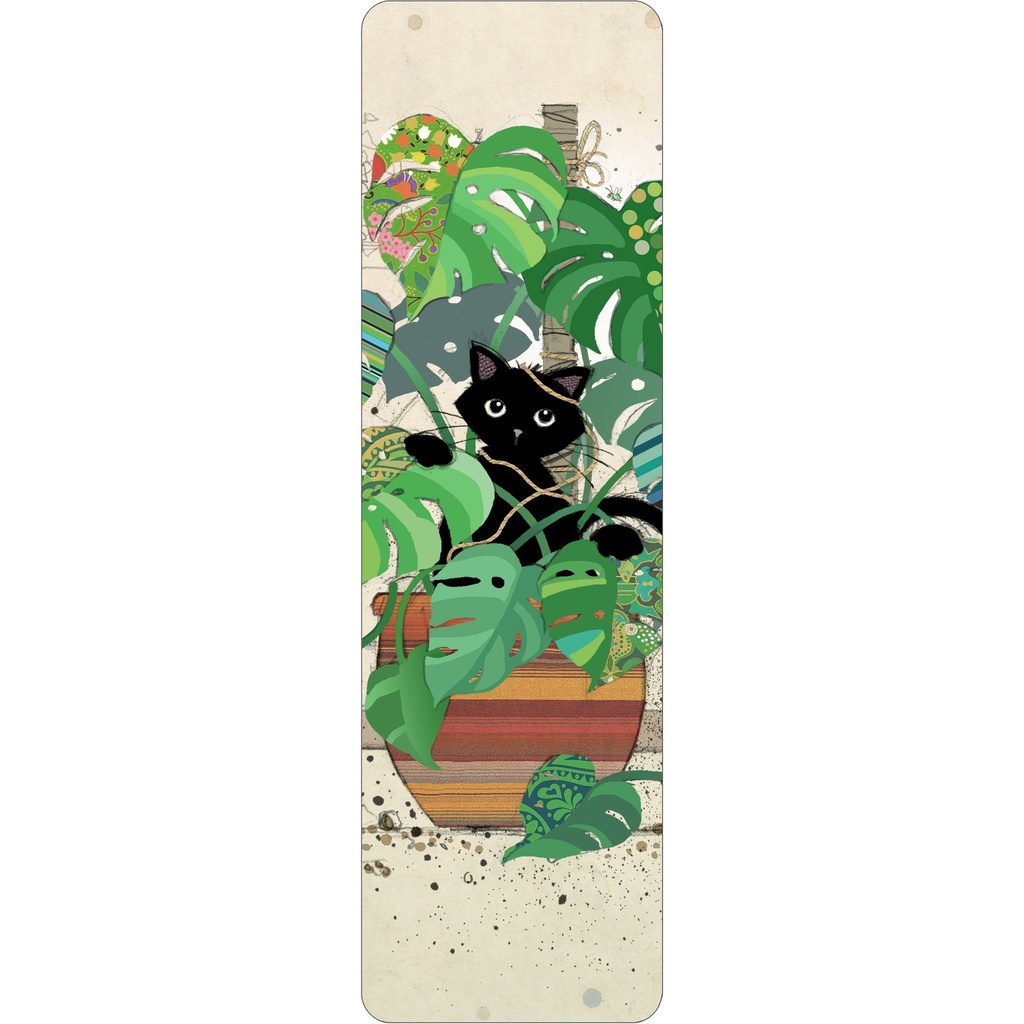 MARQUE PAGES H038 - BUG ART CHATON MONSTERA