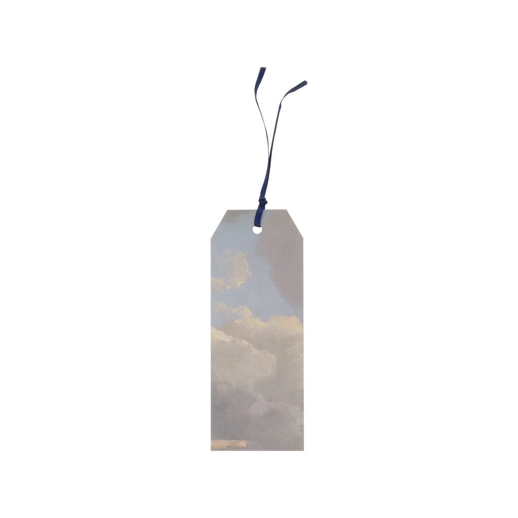 MARQUE PAGES AVEC RUBAN ENCYCLOPEDIA NUAGES BLEU